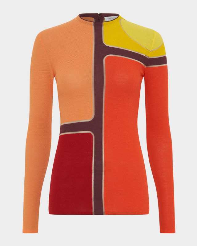 Atreus Colorblock Wool Cashmere Sweat